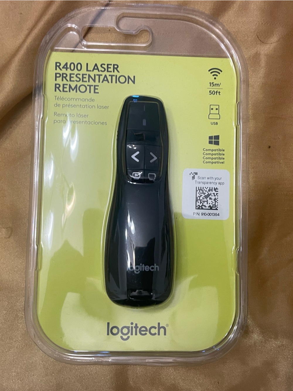Logitech Black R400 Laser Presentation Remote